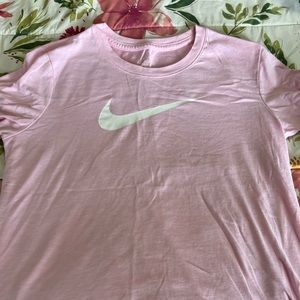 Pink Nike Dri Fit tee size large
